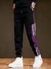 Men's Autumn Casual Side Stripe Jogger Pants – Trendy Loose Fit, Plus Size, Workwear Style