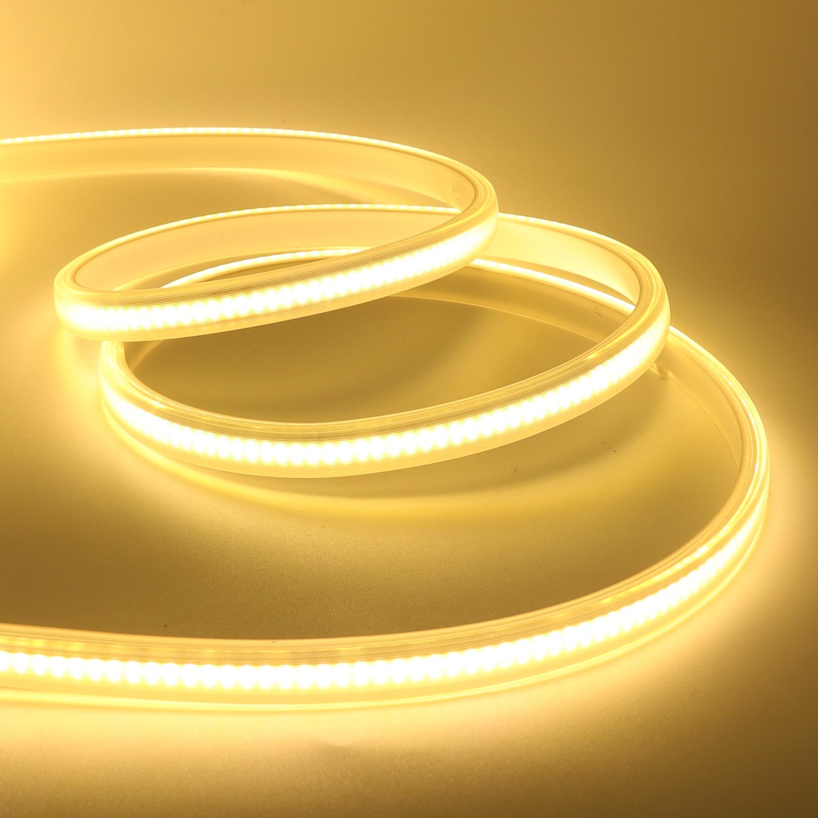 

AC 110V 220V COB Лента IP65 Водонепроницаемая С Настенным Сенсорным Пультом Диммируемая Гибкая Лента Полоса Цепь Лента Светодиодная Подсветка EU Set AC 220V&0.5m теплый белый