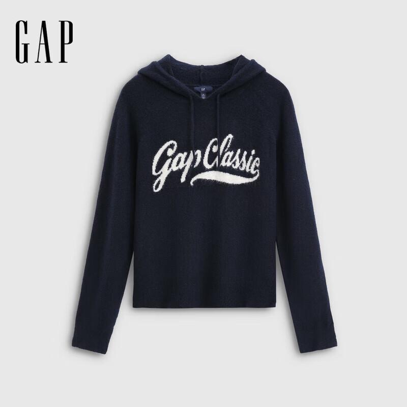 

Gap Women s Jacquard Logo Hooded Knit Sweater XL Asian Size