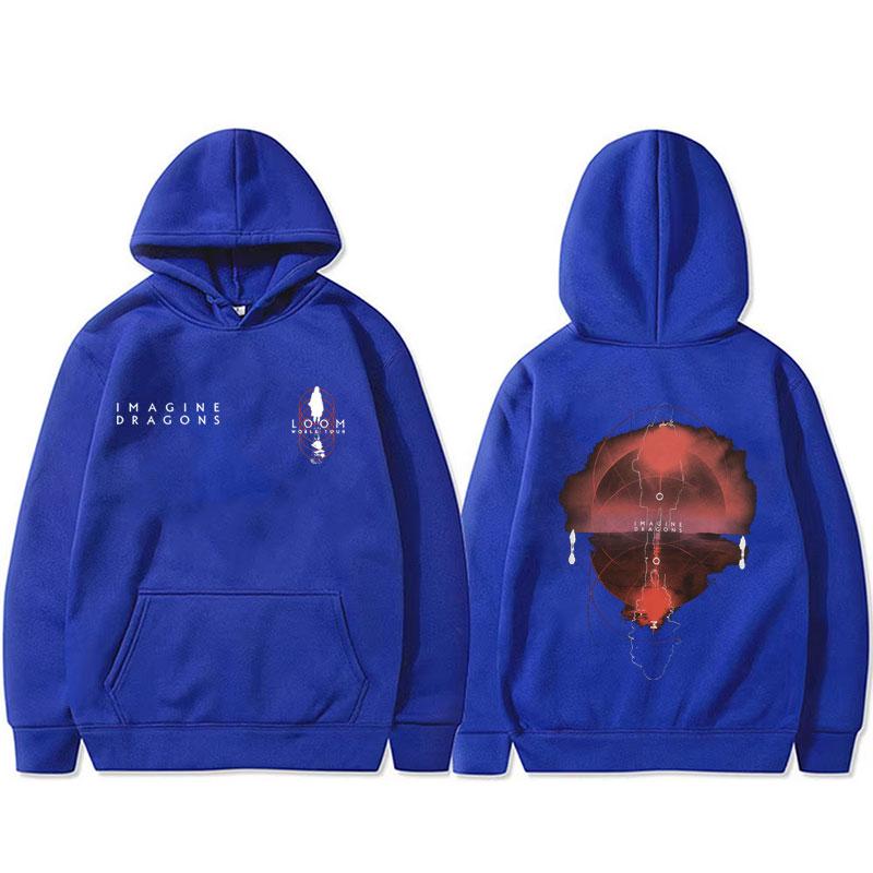 Rock Band Imagine Dragons Loom World Tour 2025 Hoodie Unisex Fashion Hip Hop Oversized Sweatshirt Male Vintage Casual Hoodies