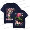 Kimetsu No Yaiba Cartoon T-shirt Aesthetics Vintage Kanroji Mitsuri Fashion Y2K Tops Short Sleeve Japanese Styles Men Women Tee