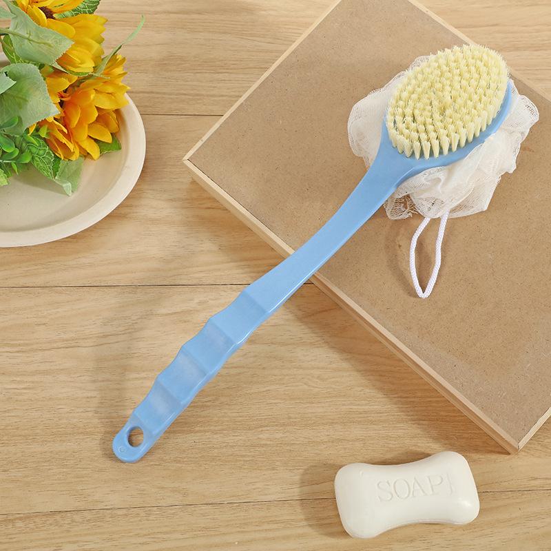 Old 90g Double-Sided Bath Brush, Creative Long-Handled Back Scrubber, Multi-Purpose Household Bath Tool
