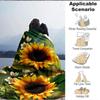 1pc Sunflower Bouquet Blanket Warm, Cozy, And Soft, Suitable for Sofas, Beds, Cars, And Office Use.Perfect for Camping And Travel, Making It a Great G
