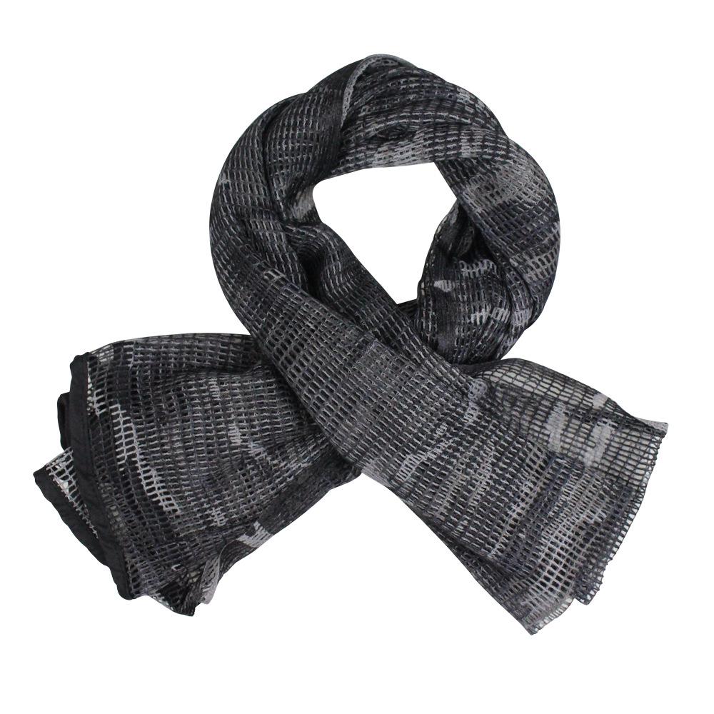 Taktyczny szal maskujący dżungla - Duża chusta wojskowa outdoorowa na głowę do polowania i aktywności CS