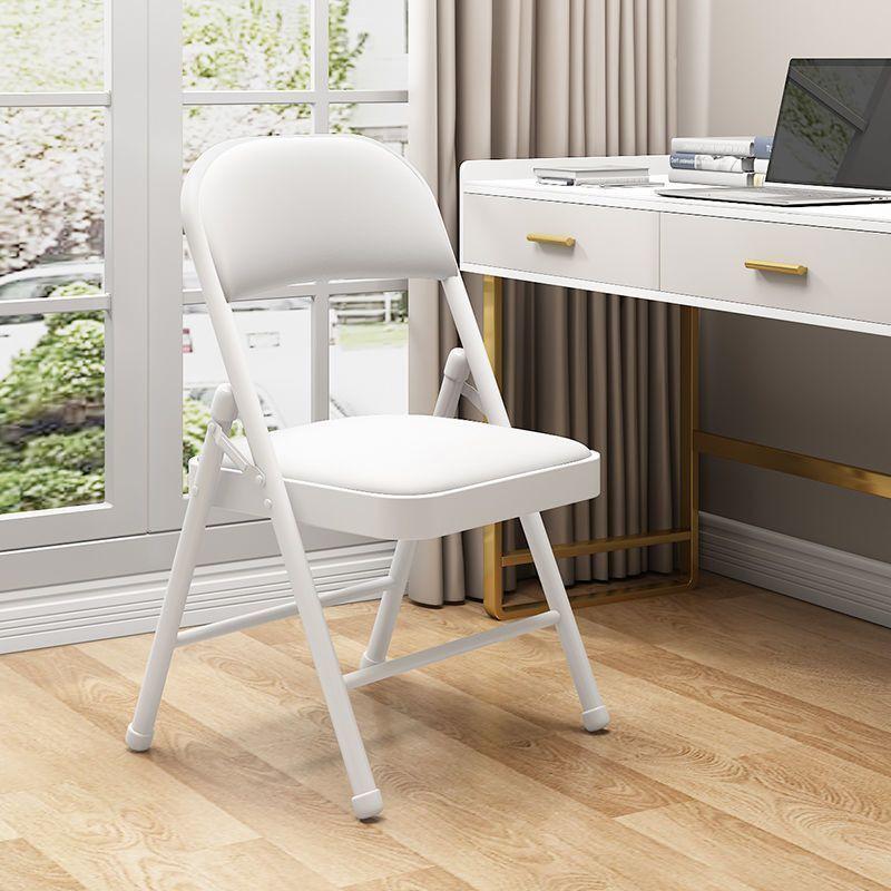 Portable Folding Chair with Backrest for Home, Office, Dining, and Dormitory Use