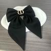 Black Velvet Large Bow Clip: Classic, Versatile Updo Accessory