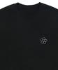 GRAVER [Unisex] Line Flower Dot Logo Smile Sweatshirt_Black