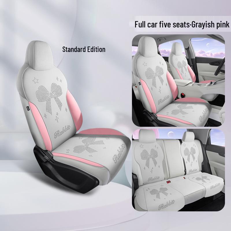 Geely Xingyuan All-Season Suede Ventilated Half-Wrap Seat Cushion Cover
