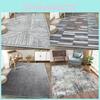 Line Pattern Living Room Carpet Anti Slip Sofa Coffee Table Bedroom Decoration