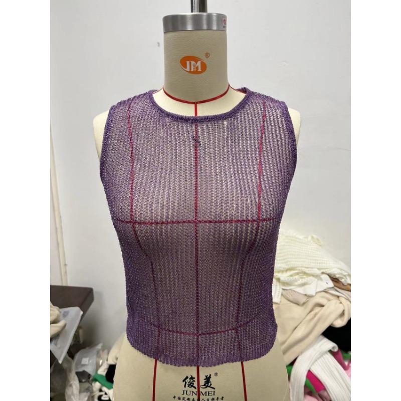 

Новый женский модный и сексуальный топ-майка XXXL фиолетовый