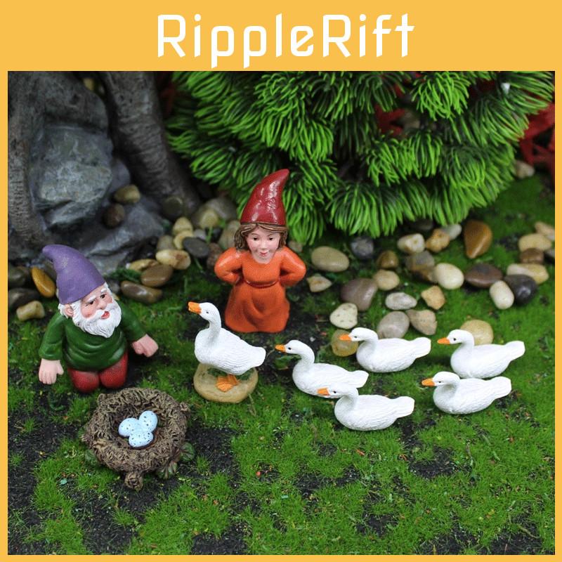 Model Dwarves Resin Simulated Duck Tabletop Figurine Micro Ornament Landscape