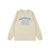 Korean Moe-Style Cartoon Bear Print Long-Sleeve T-Shirt with Cuffed Sleeves for Couples