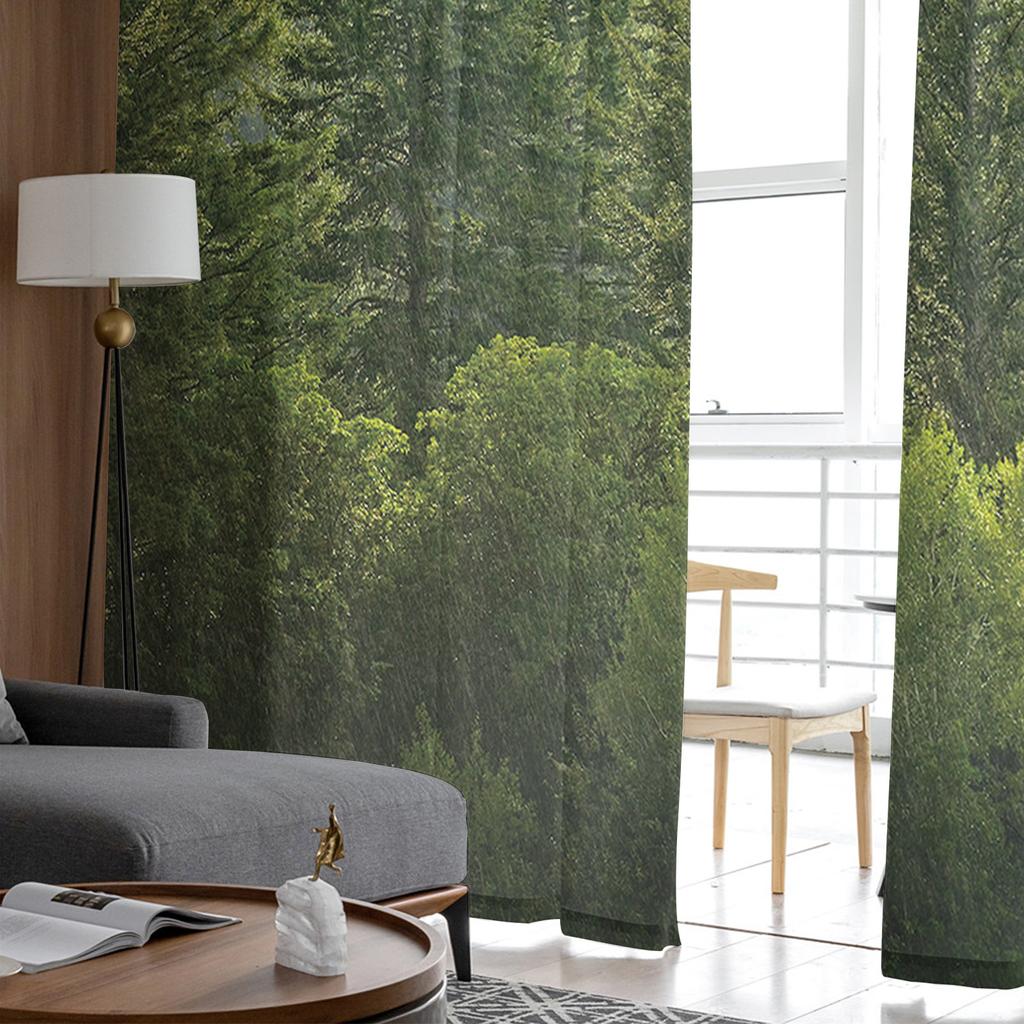 Młodzieżowa sypialnia Firanki Zielony las sosnowy Kuchnia Gabinet Wiszące firanki Salon Dekoracje świąteczne Firanki tiulowe