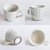 Tatara Mug Mug Powdered Shaving White Pottery Mino Ware 250ml 755-09-244