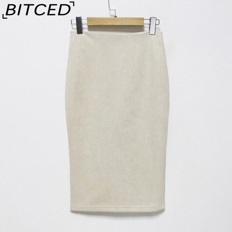 BITCED Women's Fashion Casual Solid Color Print Summer Spring Skirt