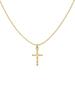 European Double Layer Cross Pendant Necklace Set