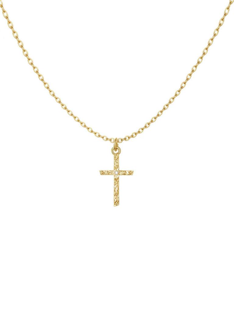 European Double Layer Cross Pendant Necklace Set