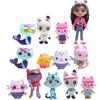 13pcs Gabi Dollhouse Party Anime Accessories Handmade Dollhouse Children's Toy Cat Doll PVC Model Ornament Birthday Gift
