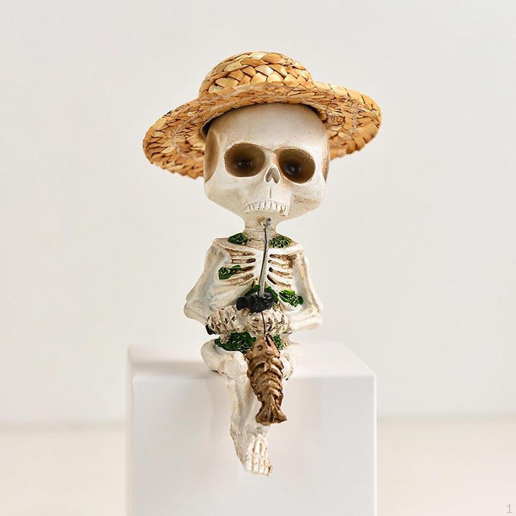 Socha rybářské kostry, zahradní socha, dekorativní scenérie, řemeslo, dekorace do akvária