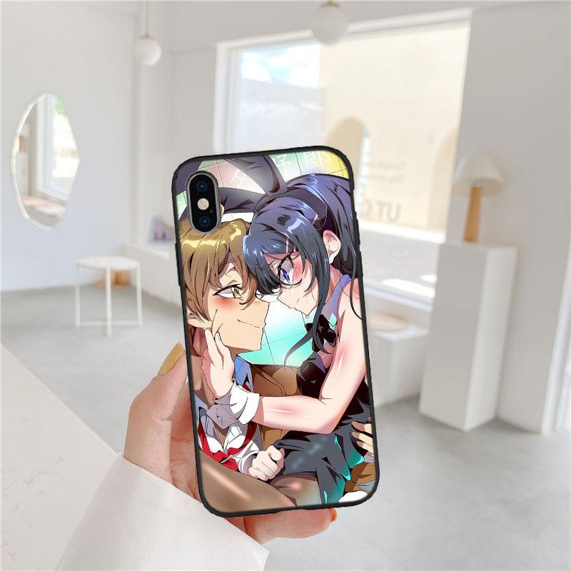 PP12 Bunny Cute Girl Anime Soft Shell Phone Case for iPhone SE X XS XR 11 16E 17 Pro Max Air 8 7 6 6s Plus