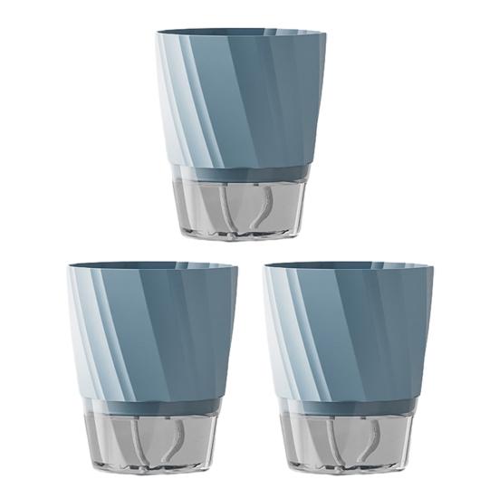 3Pcs Self Watering Pot with Drainage Hole Clear Reservoir Indoor Outdoor Plants Planting