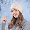 Damen Herbst und Winter Neu Gestrickte Pile-Mütze Warm Ohrenschutz Winddicht Lässig Pendler-Mütze