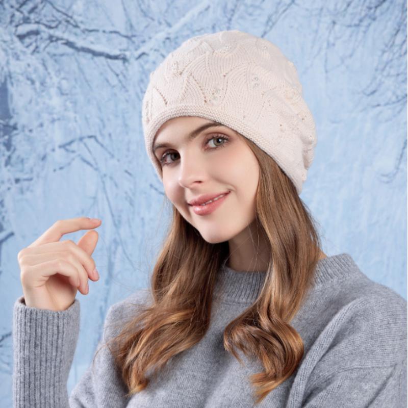 Șapcă de toamnă și iarnă nouă pentru femei, tricotată, cu protecție pentru urechi, rezistentă la vânt, ocazională pentru navetă