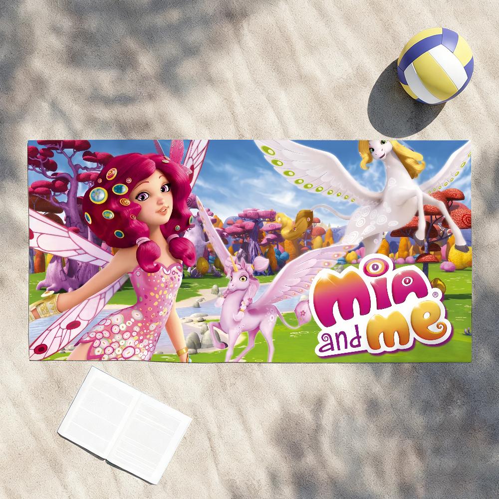 Cartoon M-Mia and Me Girl Towel Shower Sauna Travel Spa Quick Dry Gym Accessories Soft Large Beach Towels