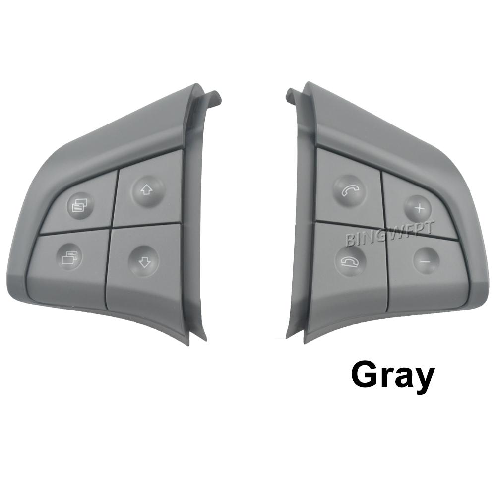 For Mercedes Benz Class GL W164 2006-2009 Car Steering Wheel Button switch panel Frame decoration Cover Interior Car Accessories