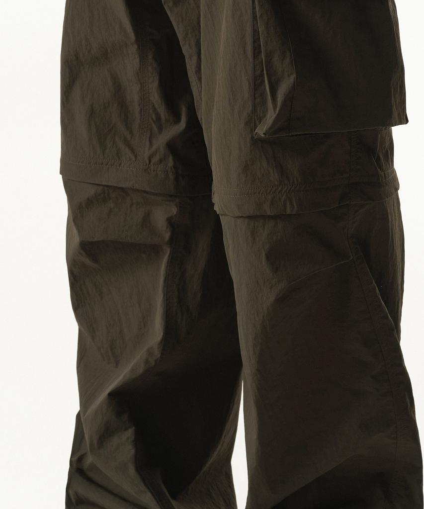 Musinsa Standard [City Leisure] Wide Belted Detachable Cargo Pants [Olive Green]