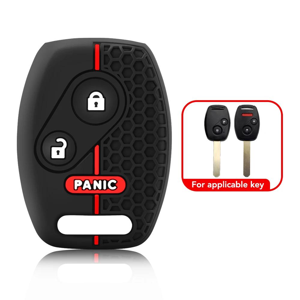 

Автомобильный чехол для ключей силиконовый чехол для Honda Accord CRV Civic Pilot Insight Ridgeline чёрный