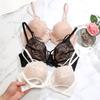 Französische Spitze Push-Up BH für große Oberweiten - Anti-Hängebusen, dünne Träger, sexy Sommerdesign