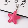 Yousheng Keychain Pendant Imitation Leather Soft Cotton-Filled Star Shape Key Chain with Metal Buckle Bag Hanging Ornament