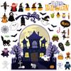 Classroom Halloween Theme Indoor Castle Decor Stickers Set With Material Paper