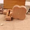 Wood Cross Ornament with Bottom Holder Decorative Figurine Decoration for School Office Bedroom Tabletop Decoration