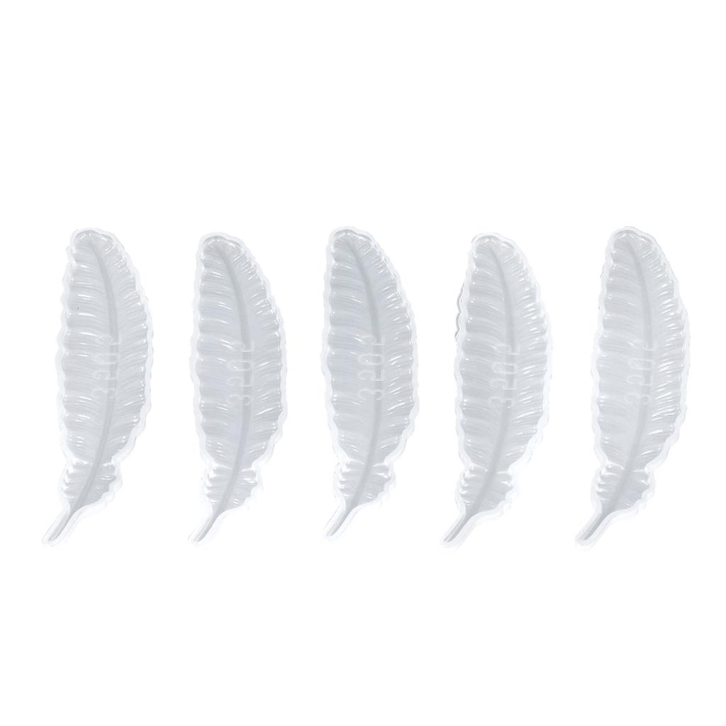 5pcs Bookmark Mold Recyclable Elastic DIY Production Soft Bookmark Silicone Mold for DIY Craft