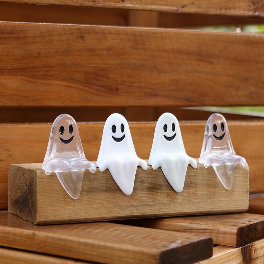 20pcs Sitting Pose Joy Garden Ghost Ornament Halloween Ghost Statue Decorations  Desktop Decoration