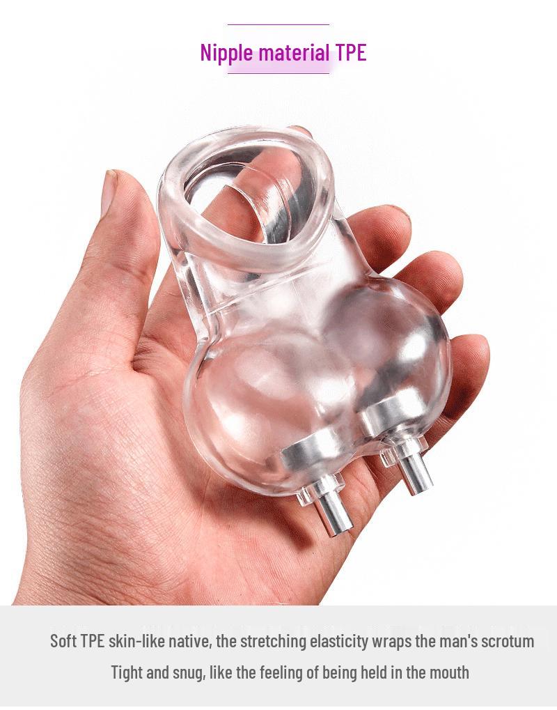 Electroshock Scrotum & Cock Restraint Ring Toy