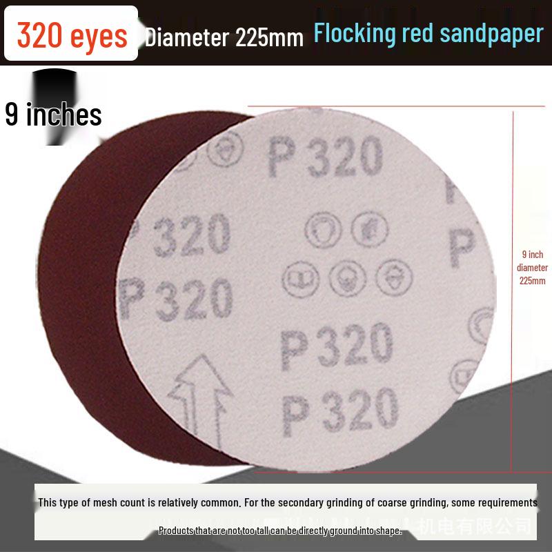 5-inch Self-Adhesive Flocked Sandpaper Disc for Sanding and Grinding (125MM)