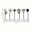 Vintage Iron Garden Stakes, Self-Standing Metal Yard Ornaments, Floral Outdoor Decor for Spring, Valentine's Day Gift, No Battery Needed