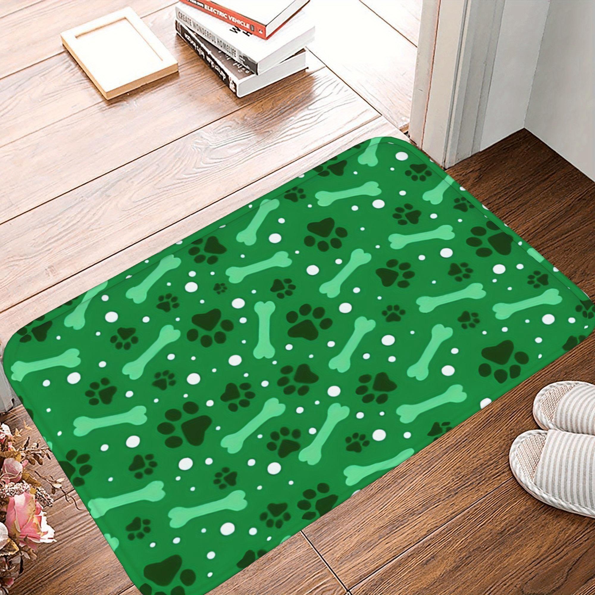 

1PC Pet-paw print Pattern Kitchen Rug Non-Slip Door Mat Pop design Bathroom Rug Bath Mat Carpet for Home Sink Laundry Decoreeree 40cm x 60cm