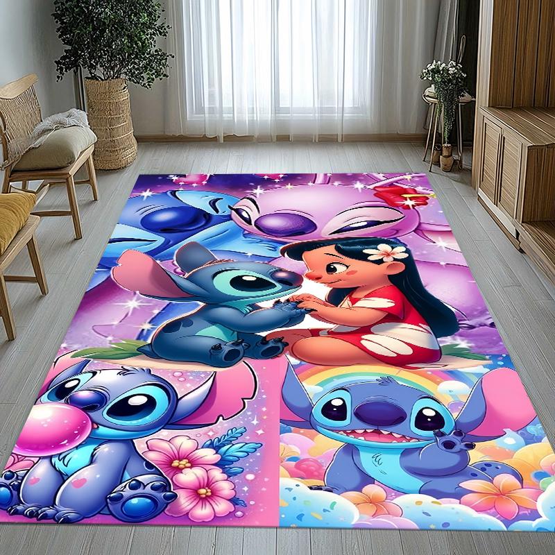 Covor Kawaii cu Cusături S, Anti-Alunecare pentru Sufragerie, Covor Moale pentru Dormitor, Cameră de Joacă pentru Copii, Canapea, Decor Acasă, Preș Cadou