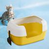Cat Litter Box Cleaning Basin Portable Removable High Sided Anti Splashing Toilet for Indoor