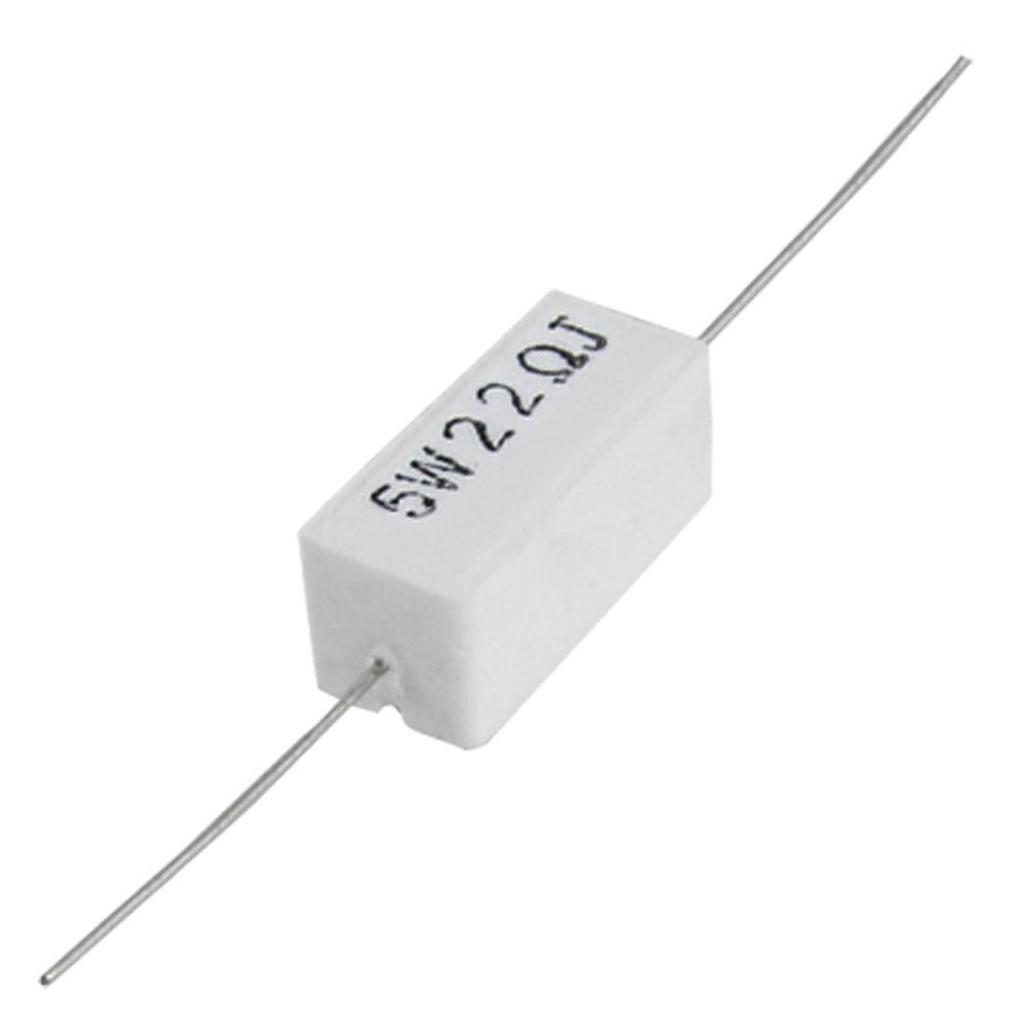 5 x 5W 100 Ohm 5/% radiale cemento ceramico resistenze potenza