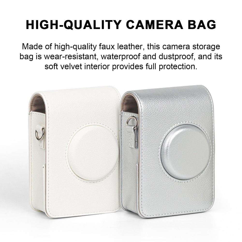 Vintage Camera Storage Case Dustproof Soft Interior Precise Hole Positioning Protective Camera Case for Mini EVO