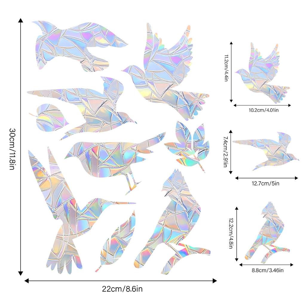 Aike Sun Prism Rainbow Butterfly Window Glass Sticker