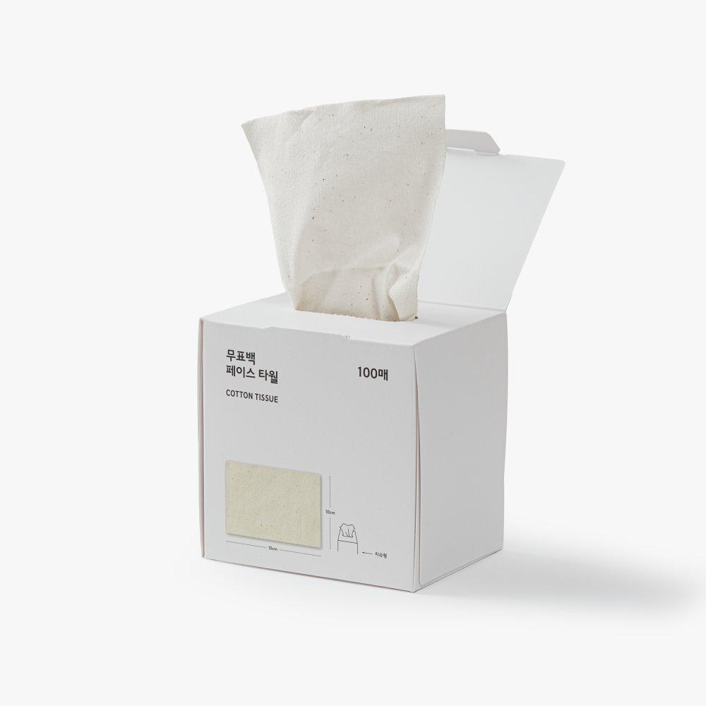 100 serviettes de toilette non blanchies