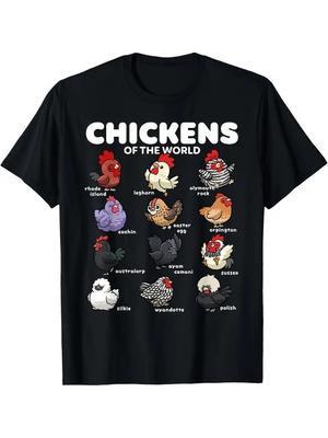 Hühner Kawaii Hühner der Welt Niedliches Bauernhuhn T-Shirt