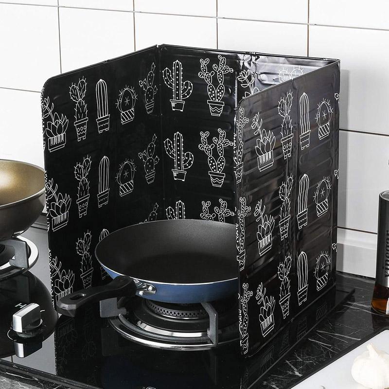 1/2/4PCS Aluminum Foil Kitchen Cooking Oil Splash Guard Gas Stove Heat Burn Proof Board Splatter Protection Screen Cover Anti