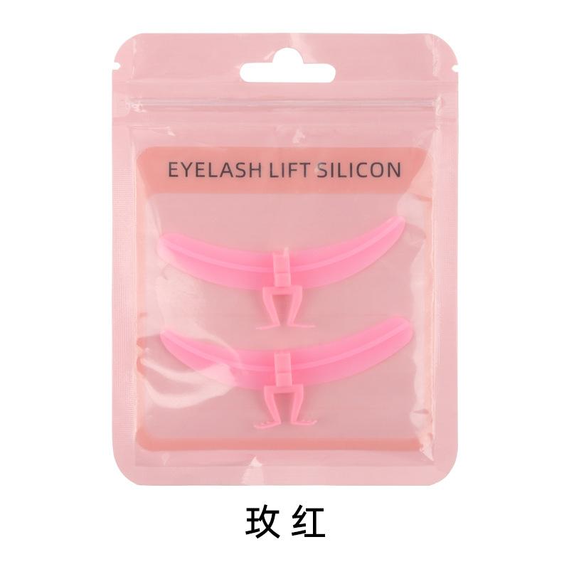 

2Pcs Eyelash Separator Tool Eyelashes Lifting Beginner for Lashes Extentions Silicone Reusable Lash Extension Aid Accessories рожевий червоний колір